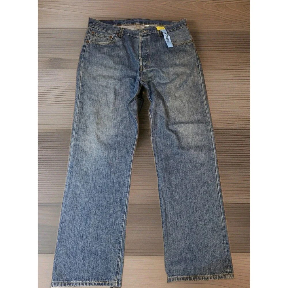 Vintage 2008 Levi's 501 Original Fit Jeans Medium Stonewash Denim W36 L32